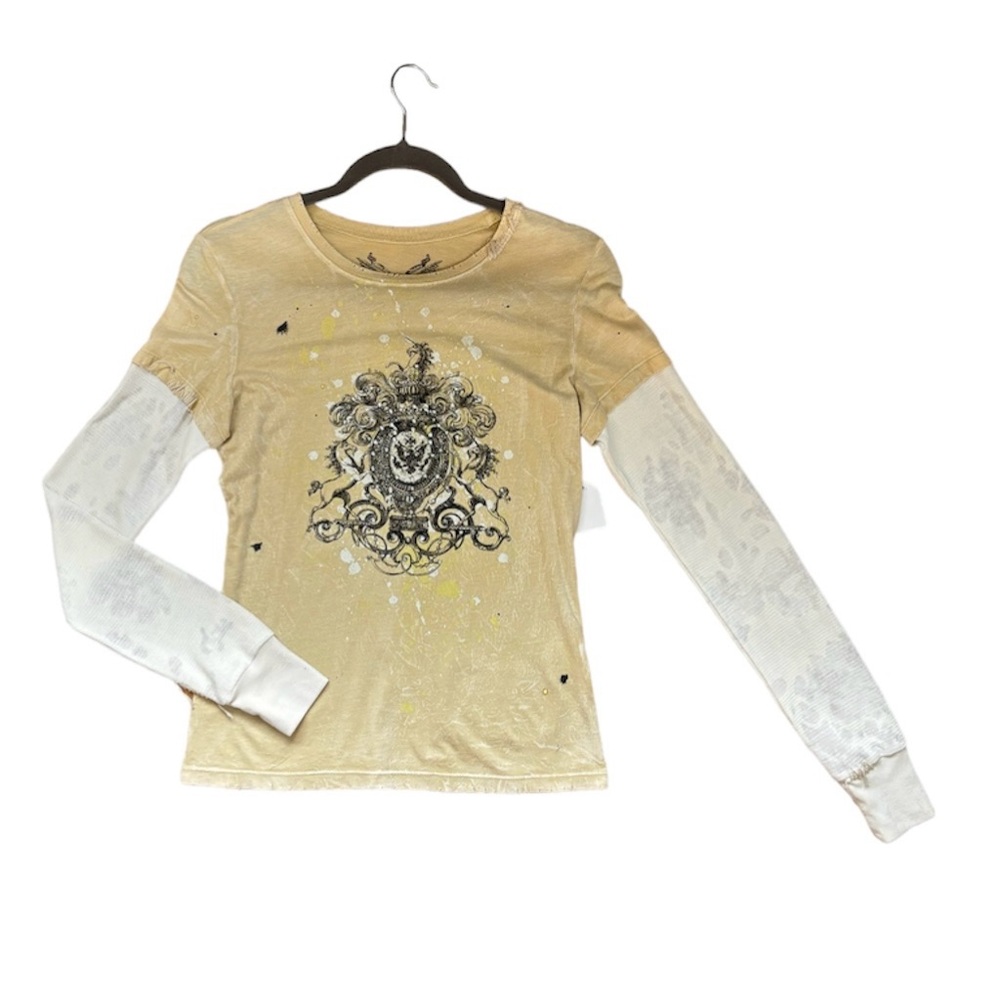 Gothic style layered long sleeve y2k vintage